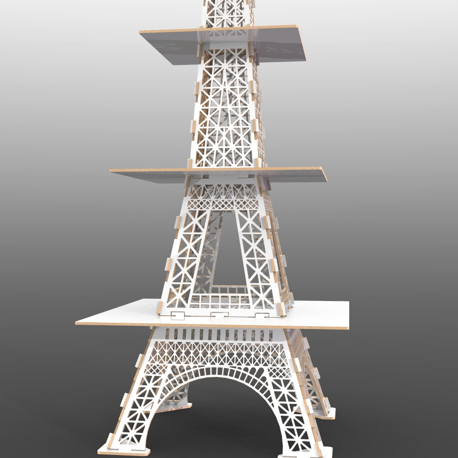 Alzatina porta torte torre Eiffel supporto per cupcake dolci. Altezza 1,7 metri