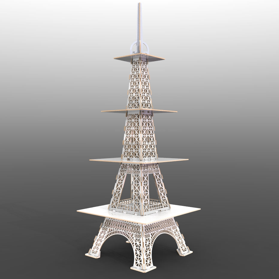 Alzatina porta torte torre Eiffel supporto per cupcake dolci. Altezza 1,7 metri