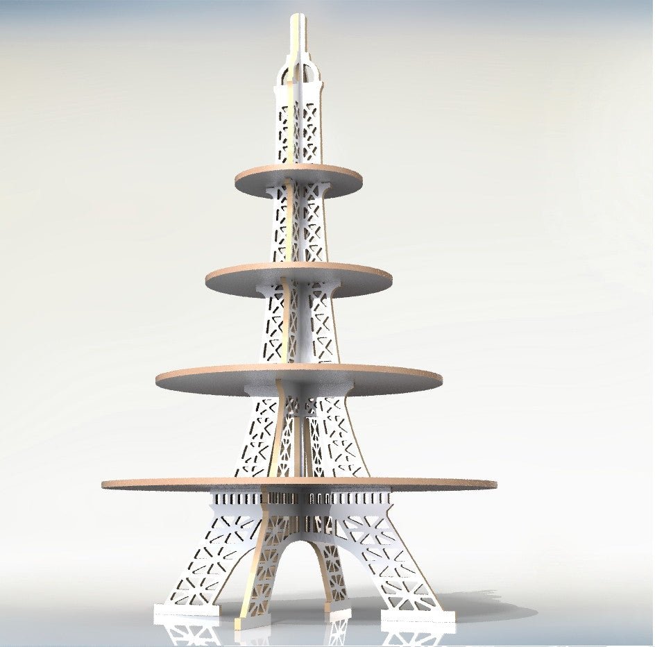 Alzata Alzatina Torre Eiffel Porta torte dolci cupcake muffin Espositore Stand - Gmk Design