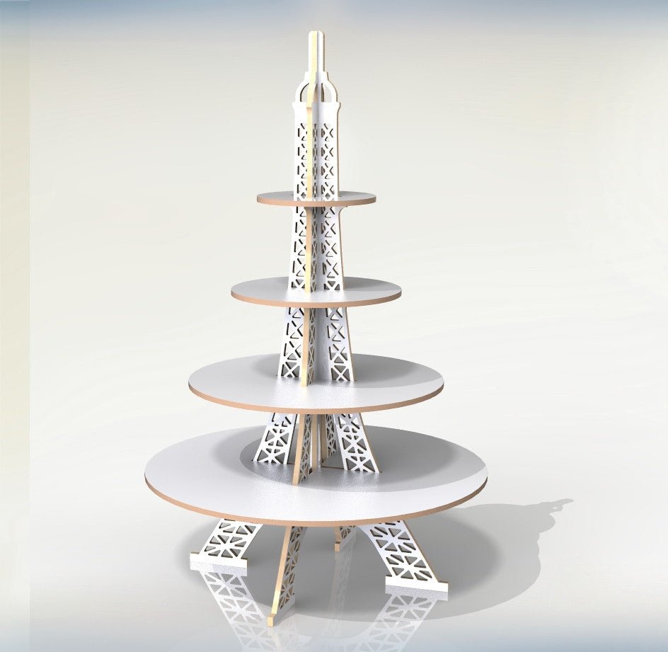 Alzata Alzatina Torre Eiffel Porta torte dolci cupcake muffin Espositore Stand - Gmk Design