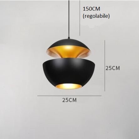 ILIOS - Lampada a sospensione dal design moderno. Disponibile in due colorazioni. - Gmk Design