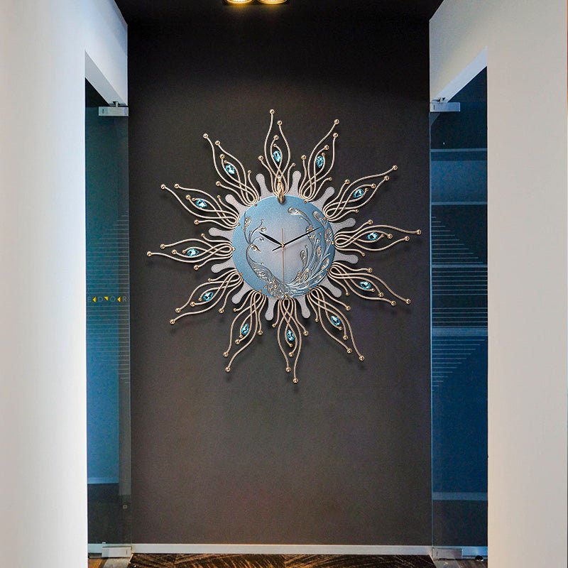 Orologio da parete in Design Pavone. Dimensioni 76 X 76cm Wall clocks - Gmk Design