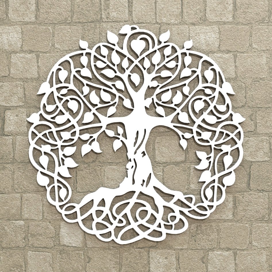 Spruchreif - Albero Della Vita In Legno Di Betulla, Decorazione Da Parete 36 Cm, Simbolo Di Saggezza E Forza, Regalo Esoterico