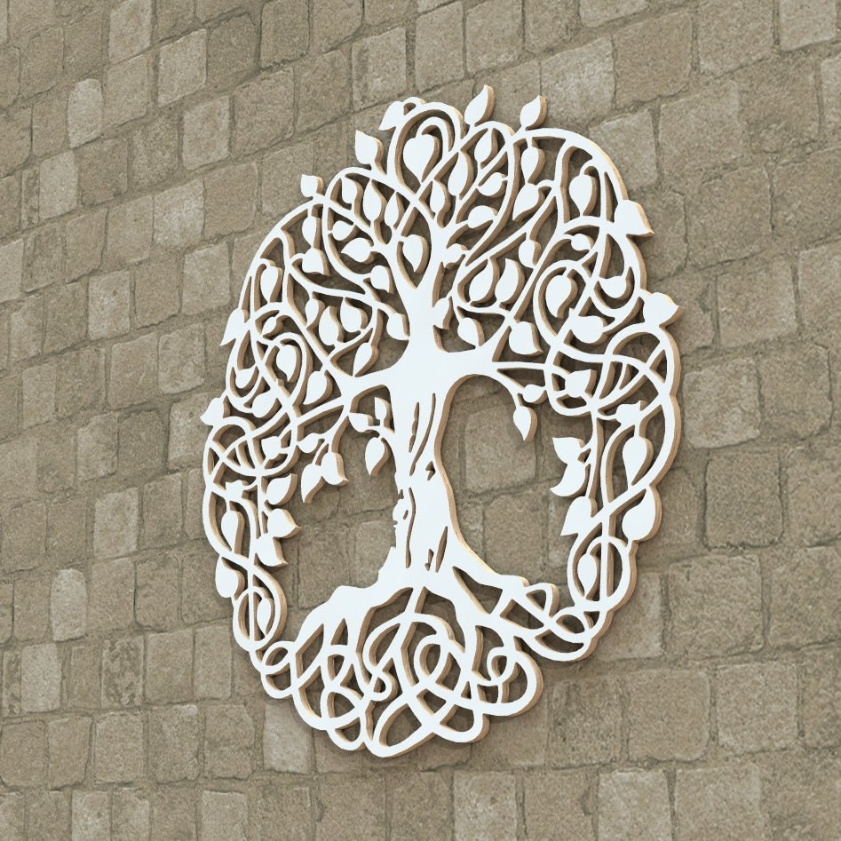 Pannello decorativo traforato Albero della vita Wall art Decorazione Casa. - Gmk Design