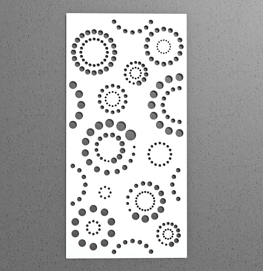 Pannello decorativo traforato Cerchi concentrici Wall art. - Gmk Design