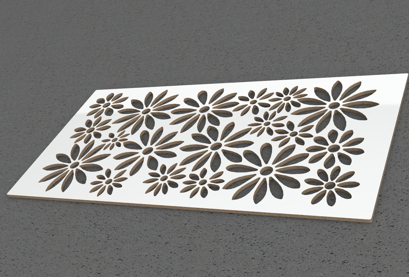 Pannello decorativo traforato Fiori Petali Wall art. - Gmk Design