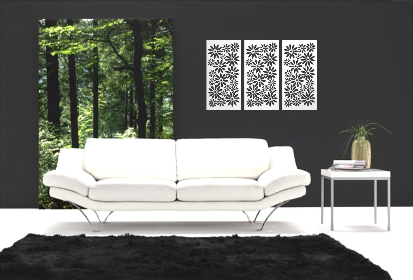 Pannello decorativo traforato Fiori Petali Wall art. - Gmk Design