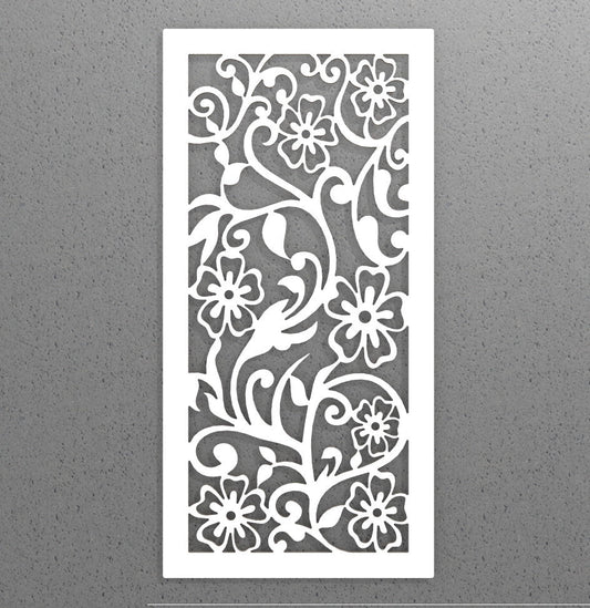 Pannello decorativo traforato Floreale Wall art. - Gmk Design