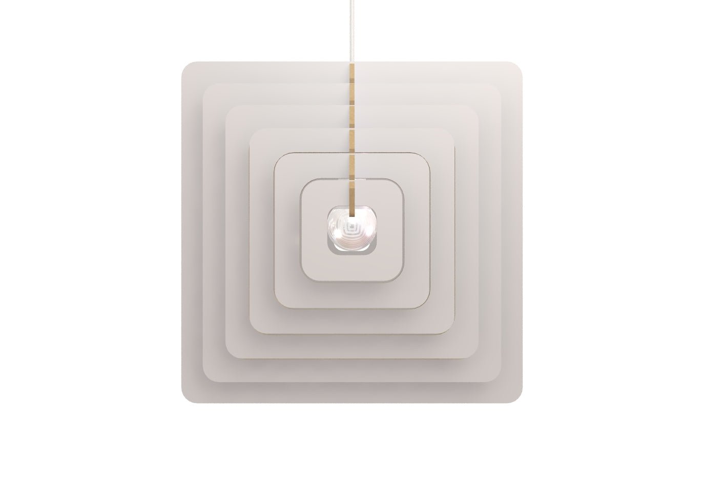 QUADRATO 3D - Lampadario design contemporaneo - Gmk Design