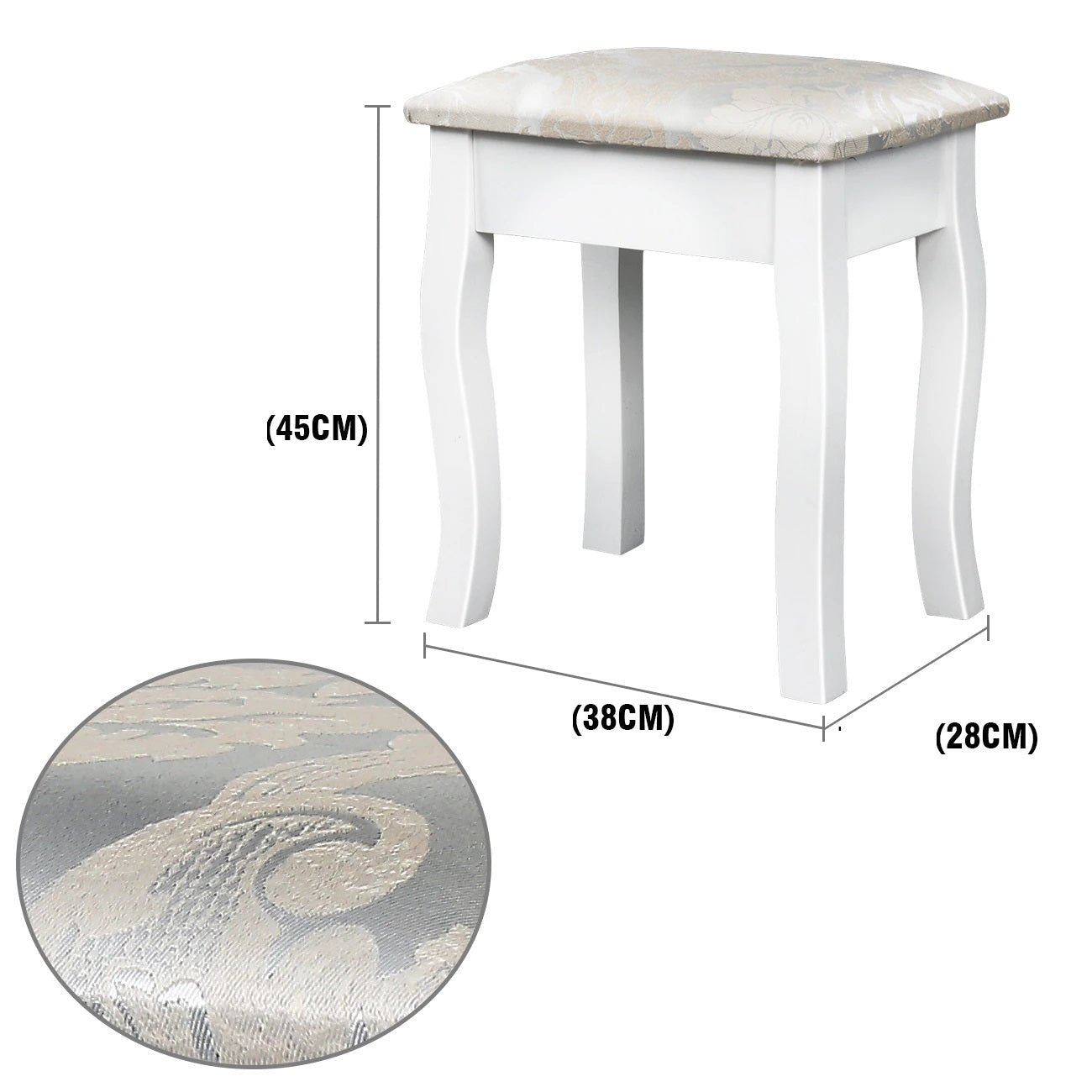 Toeletta per trucco, make-up organizer. DESIGN COUNTRY colore bianco. - Gmk Design