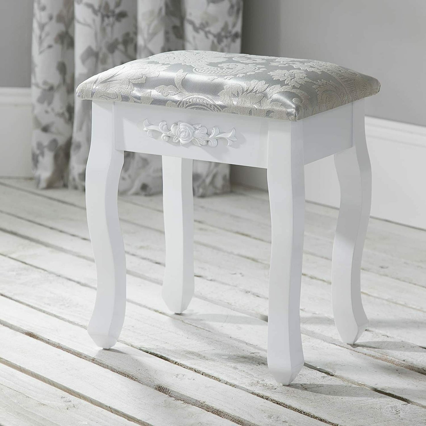 Toeletta per trucco, make-up organizer. DESIGN RETRÓ colore bianco. - Gmk Design