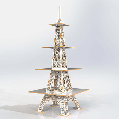 Alzata Torre Eiffel, alzatina, porta dolci a 4 livelli altezza 1 metro - GMK Design. Design che Illumina: Lampadari e complementi d' arredo.