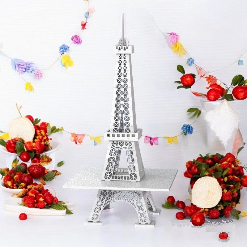 Alzatina porta torte torre Eiffel supporto per cupcake dolci. Altezza 0.5 metri