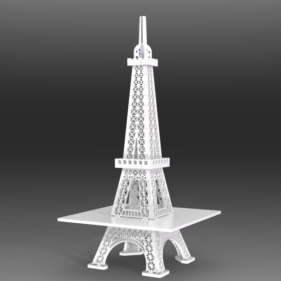 Alzatina porta torte torre Eiffel supporto per cupcake dolci. Altezza 0.5 metri