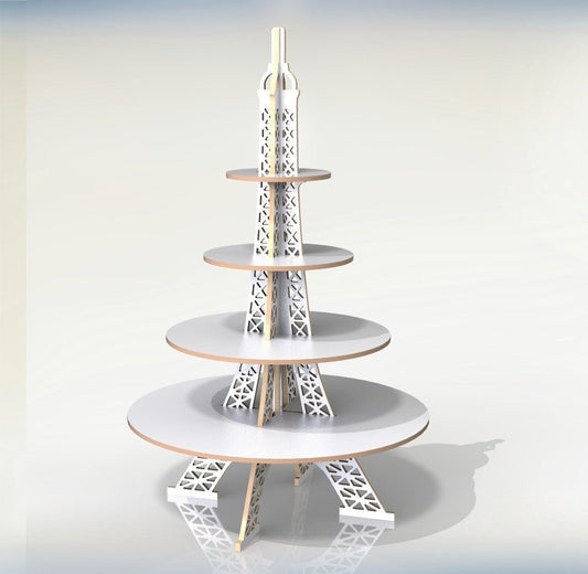Alzata Alzatina Torre Eiffel Porta torte dolci cupcake muffin Espositore Stand - Gmk Design
