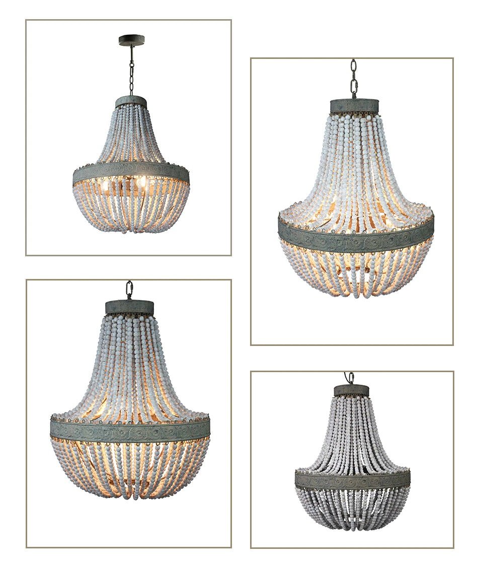 Lampadario in stile classico retrò boho-chic. Tre dimensioni disponibili a scelta. - Gmk Design