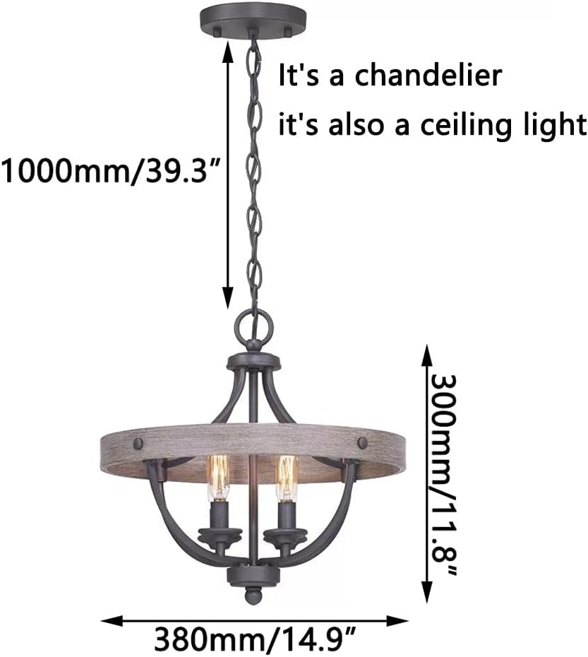 BASILIO - Lampadario, plafoniera dal design rustico moderno. - Gmk Design