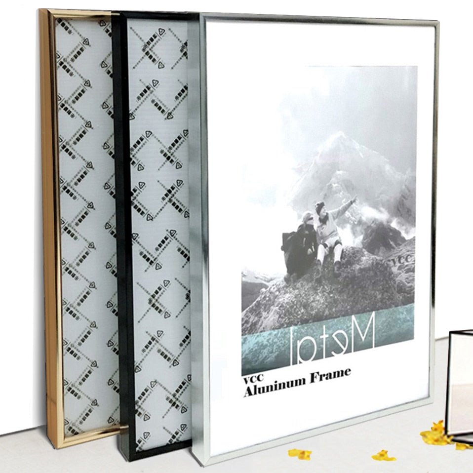Cornici in alluminio per foto in stile classico moderno. Disponibili diversi colori e formati. - Gmk Design