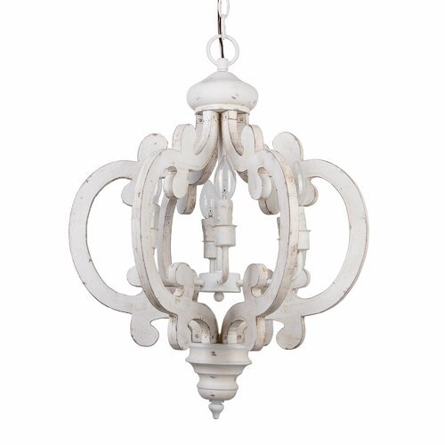 CORONA - Lampadario in stile retrò francese ad effetto invecchiato - Gmk Design