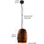 COUNTRY - Lampada in stile rustico a forma di barile in legno - Gmk Design