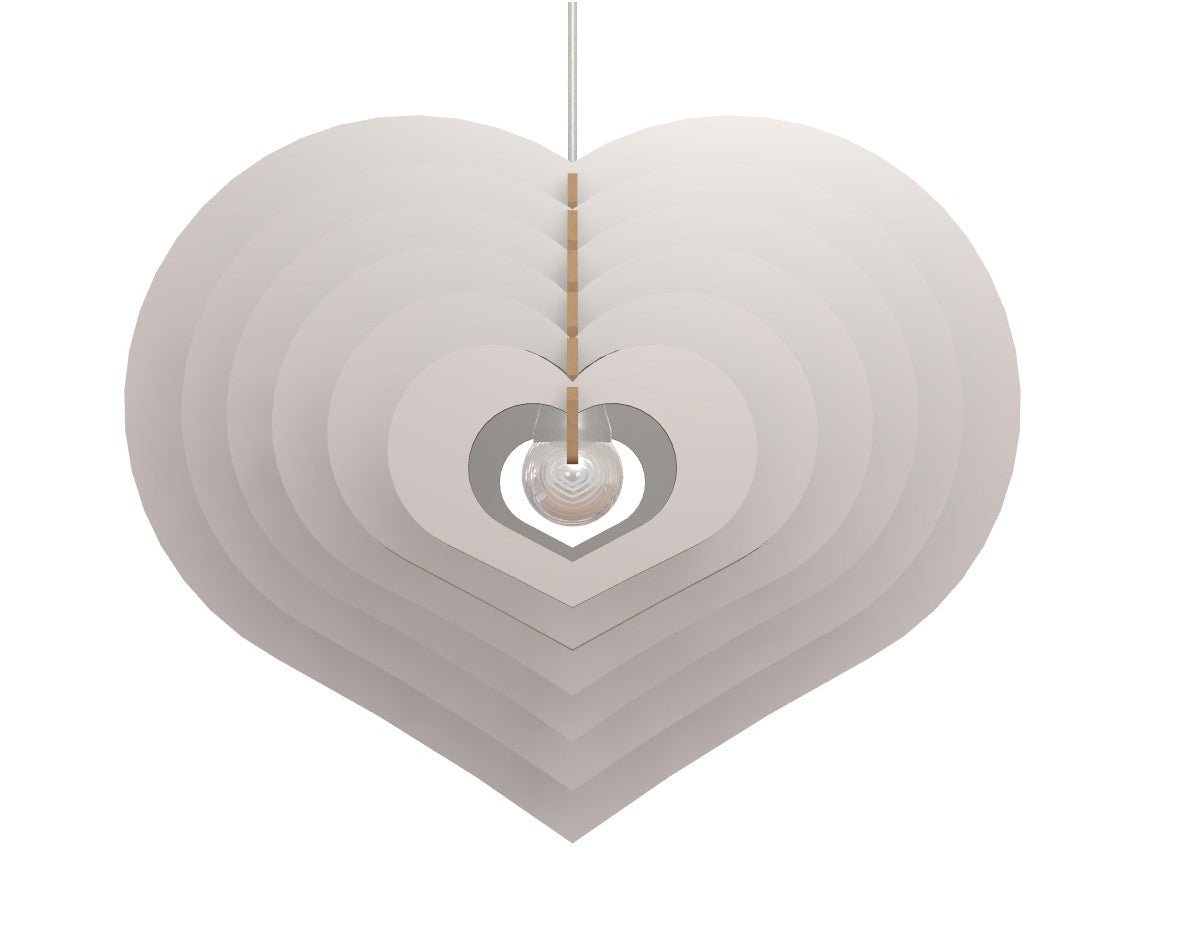 CUORE 3D - Lampadario design contemporaneo. - Gmk Design