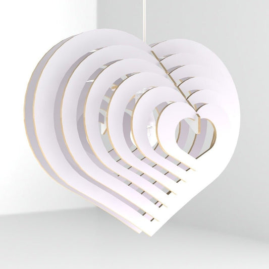 CUORE 3D - Lampadario design contemporaneo. - Gmk Design