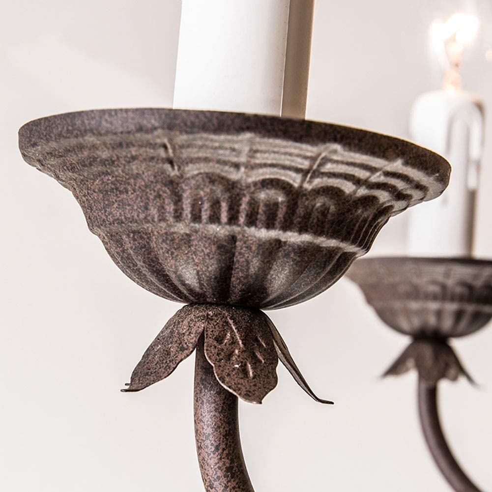 EVODIO - Lampadario in ferro battuto e corde di canapa di manila - Gmk Design