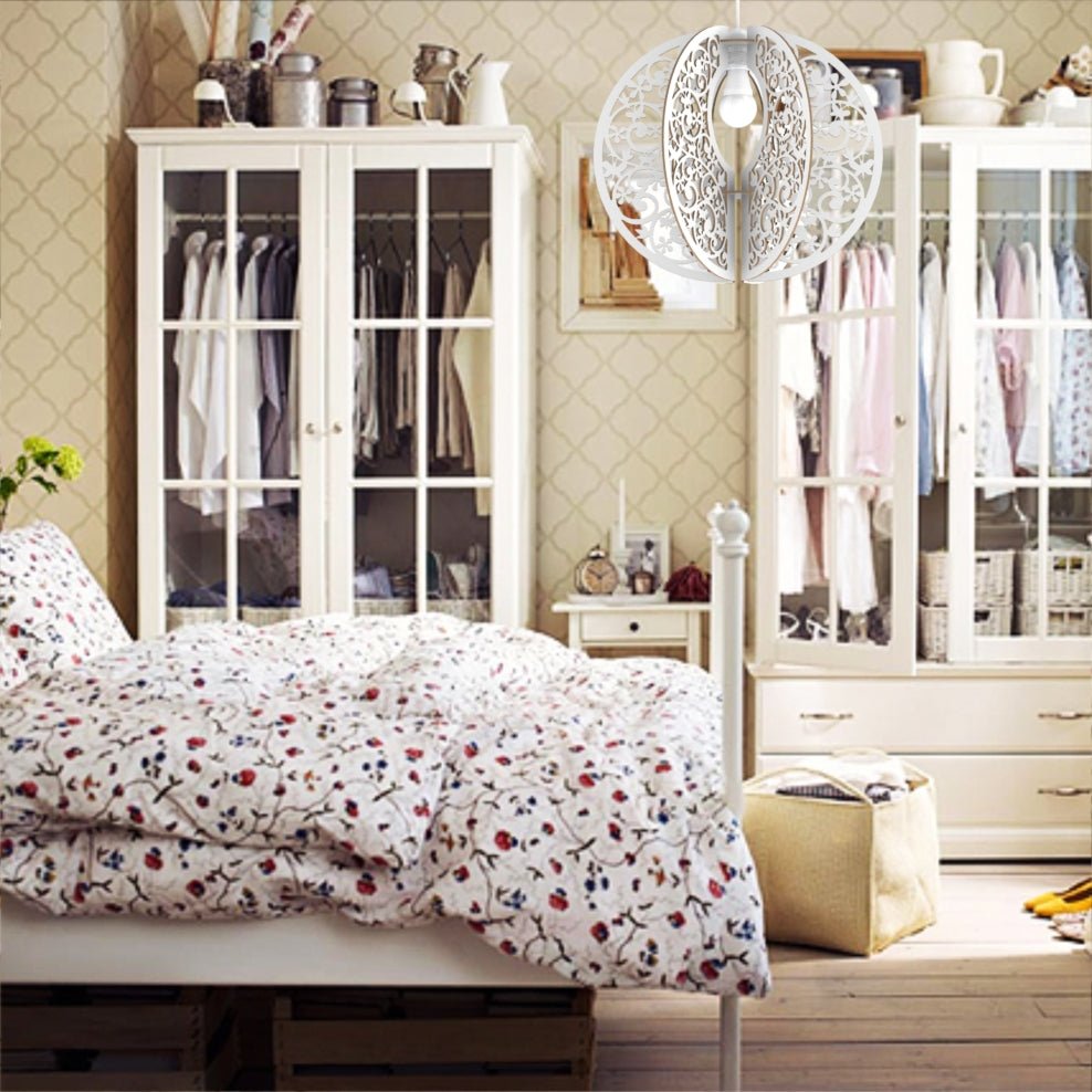 FIORI DI LUCE GLOBO - Lampadario a sospensione design floreale a forma di globo - Gmk Design
