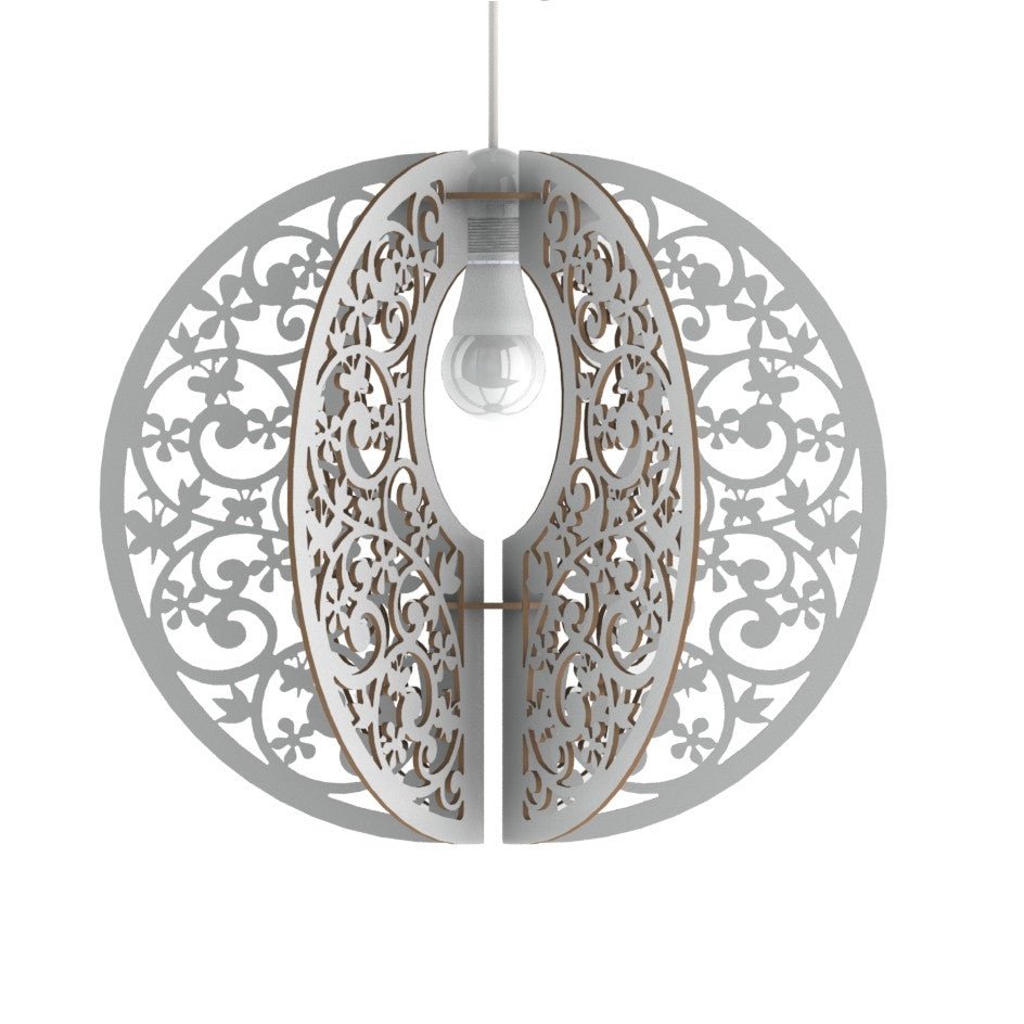 FIORI DI LUCE GLOBO - Lampadario a sospensione design floreale a forma di globo - Gmk Design