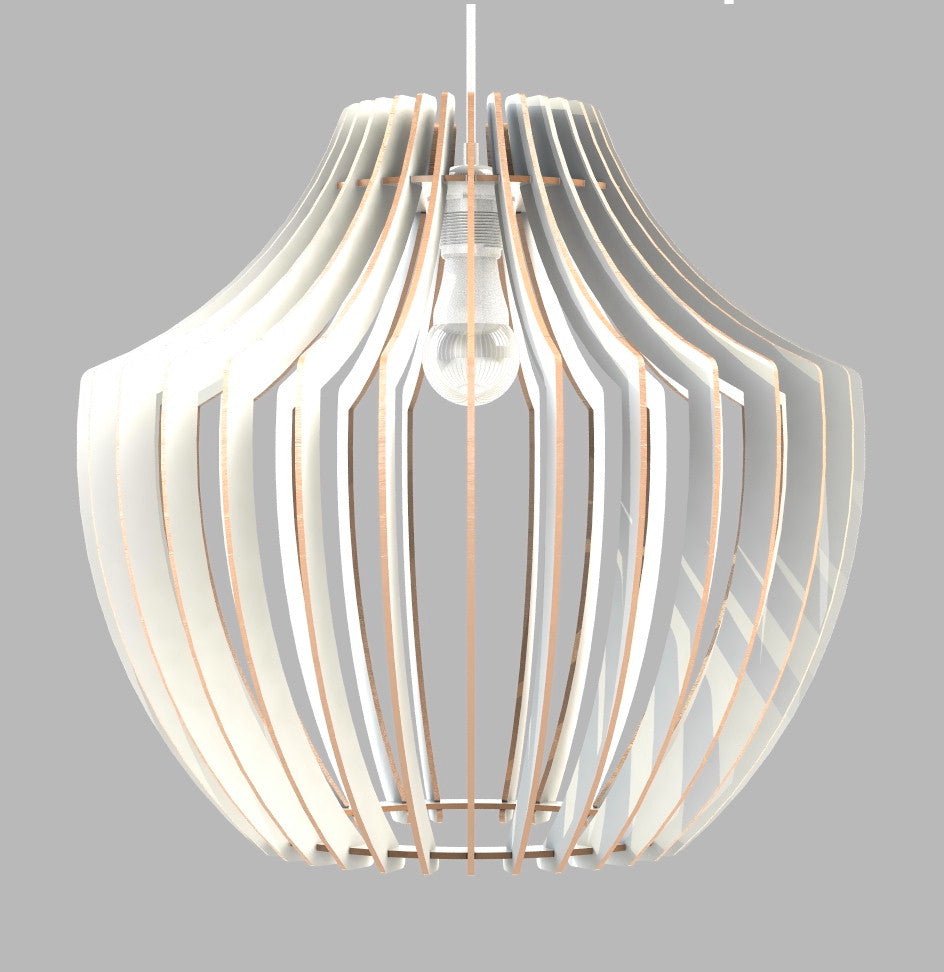 GIARA - Lampadario design moderno con finitura bianca - Gmk Design