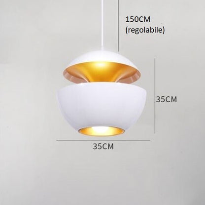 ILIOS - Lampada a sospensione dal design moderno. Disponibile in due colorazioni. - Gmk Design