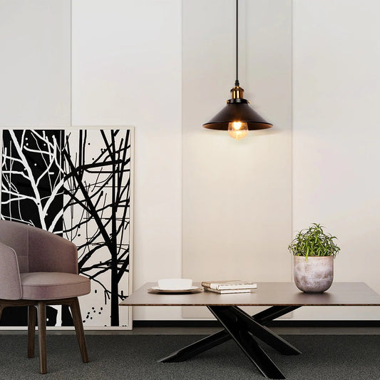 INDUSTRIAL V.1 - Lampade da soffitto in stile vintage industriale colore nero. - Gmk Design