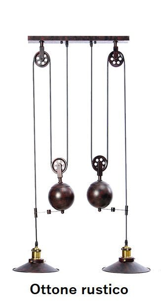 INDUSTRIAL V.2 - Lampade da soffitto in stile vintage industriale colore nero o rustico. - Gmk Design