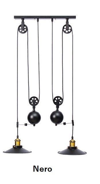 INDUSTRIAL V.2 - Lampade da soffitto in stile vintage industriale colore nero o rustico. - Gmk Design