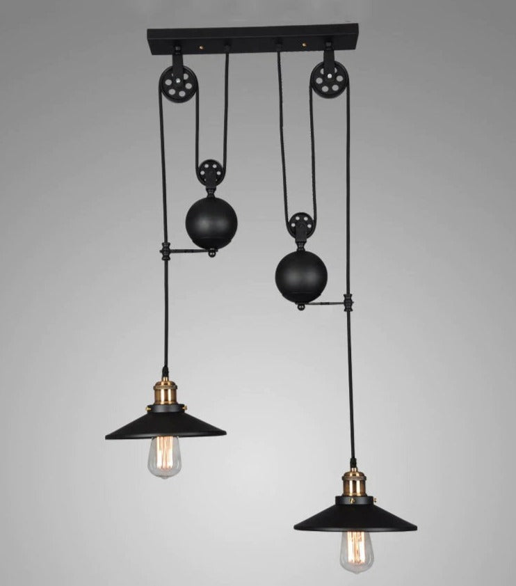INDUSTRIAL V.2 - Lampade da soffitto in stile vintage industriale colore nero o rustico. - Gmk Design