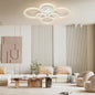 KYKLOS - Lampadario plafoniera moderna ad elementi geometrici circolari con luci a led azionabile in remoto. - Gmk Design