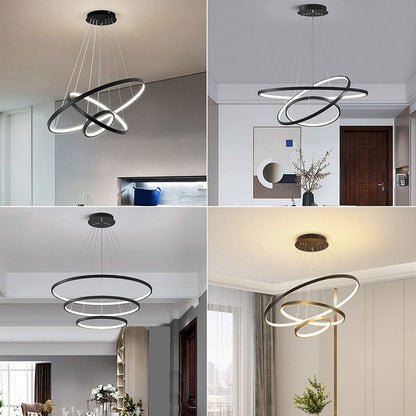 ORBITESS - Lampadario dal design moderno con luci a LED - Gmk Design