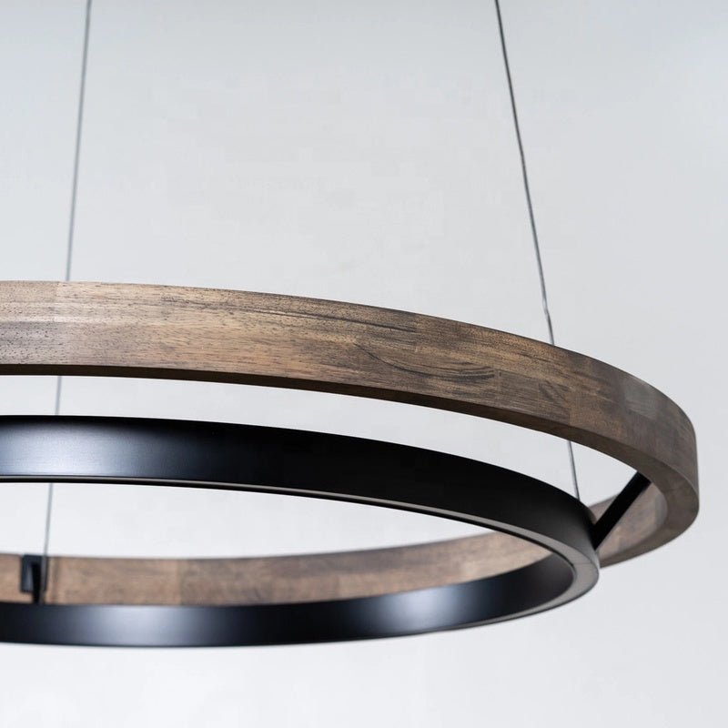 ORIONE - Lampadario moderno in legno massello e luci a LED - Gmk Design