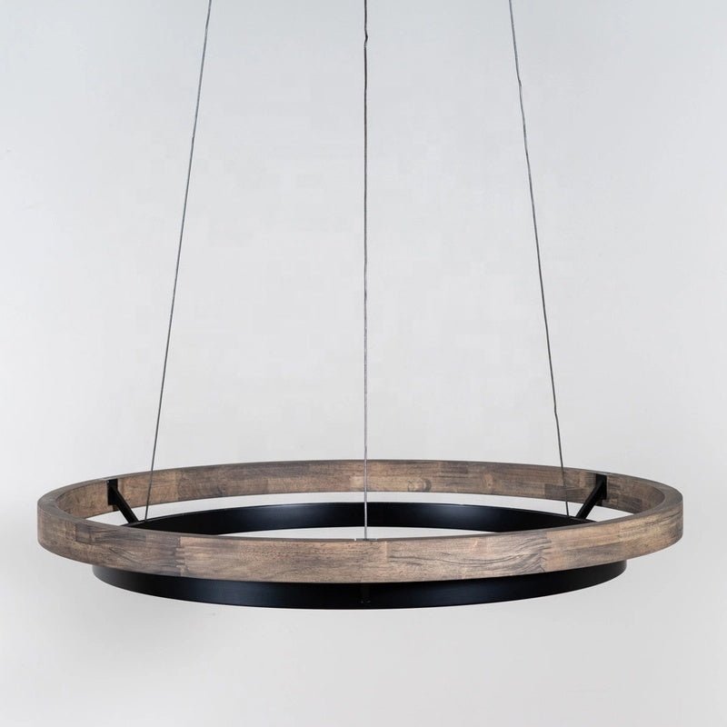 ORIONE - Lampadario moderno in legno massello e luci a LED - Gmk Design