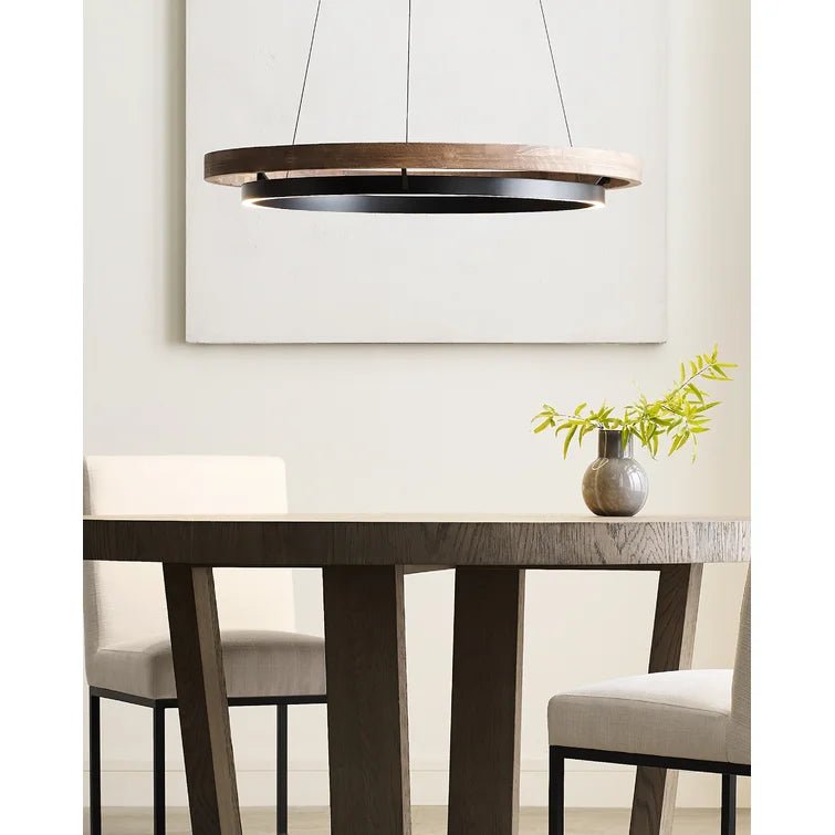 ORIONE - Lampadario moderno in legno massello e luci a LED - Gmk Design