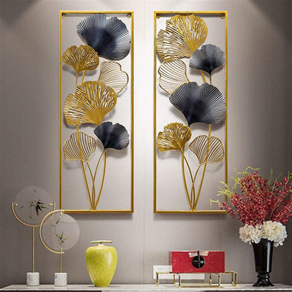 Pannello decorativo foglie di Ginkgo biloba Wall art. Decorazione Arredo Parete Muro Quadro - Gmk Design
