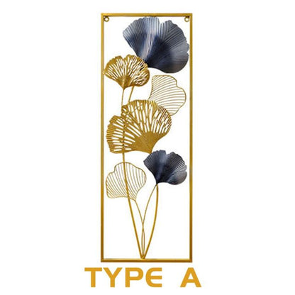 Pannello decorativo foglie di Ginkgo biloba Wall art. Decorazione Arredo Parete Muro Quadro - Gmk Design