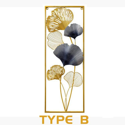 Pannello decorativo foglie di Ginkgo biloba Wall art. Decorazione Arredo Parete Muro Quadro - Gmk Design