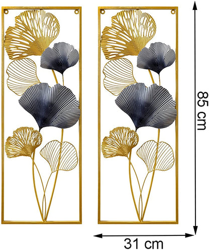 Pannello decorativo foglie di Ginkgo biloba Wall art. Decorazione Arredo Parete Muro Quadro - Gmk Design