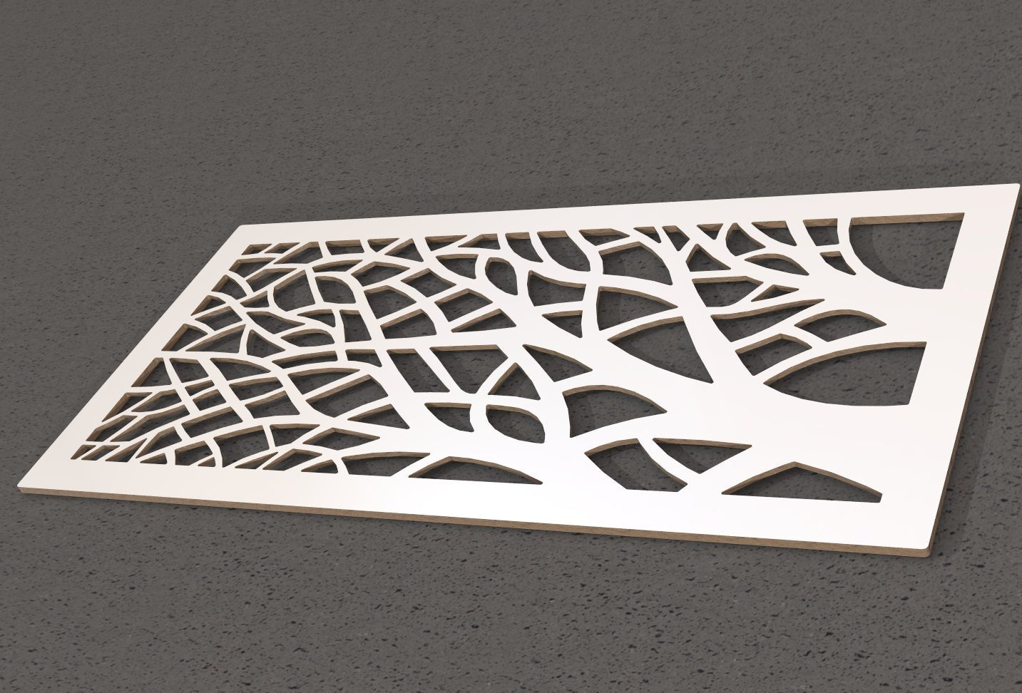 Pannello decorativo traforato Alberi spogli Wall art. - Gmk Design