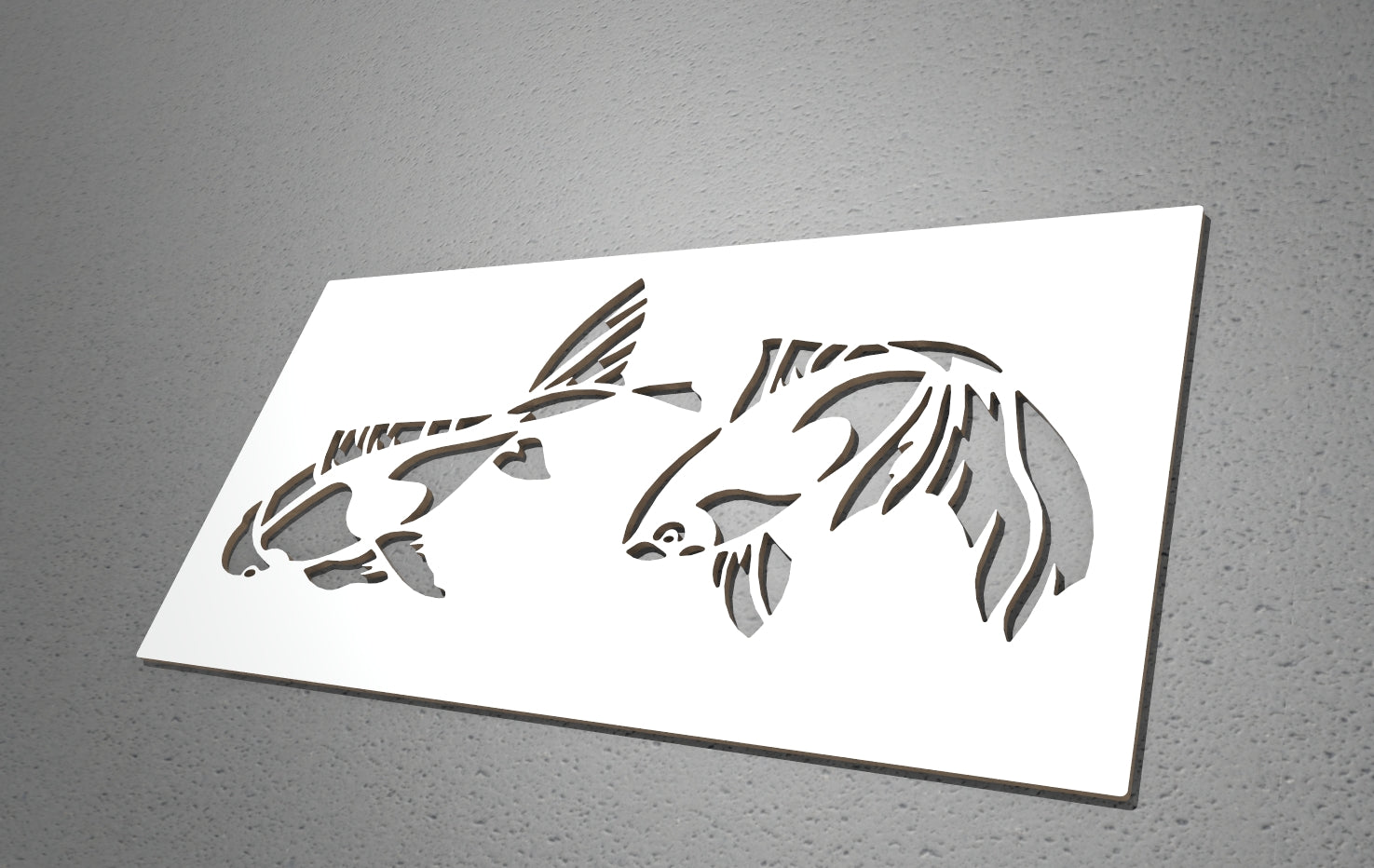 Pannello decorativo traforato Carpe Wall art. - Gmk Design