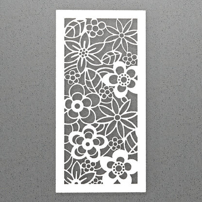 Pannello decorativo traforato composizione fiori Wall art. - Gmk Design