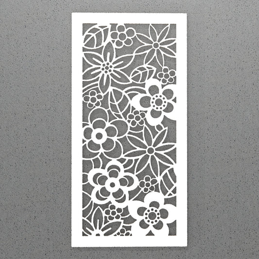 Pannello decorativo traforato composizione fiori Wall art. - Gmk Design