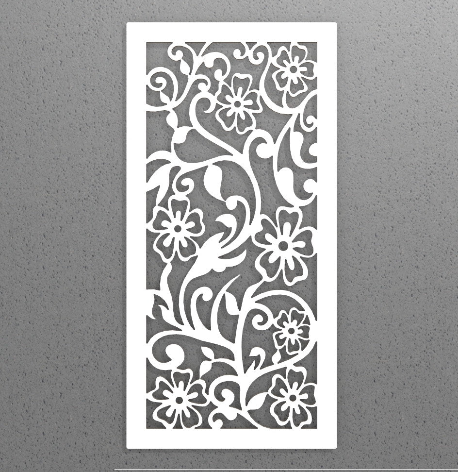 Pannello decorativo traforato Floreale Wall art. - Gmk Design