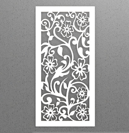 Pannello decorativo traforato Floreale Wall art. - Gmk Design